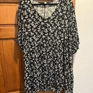 XXL Patterned Babydoll Dress